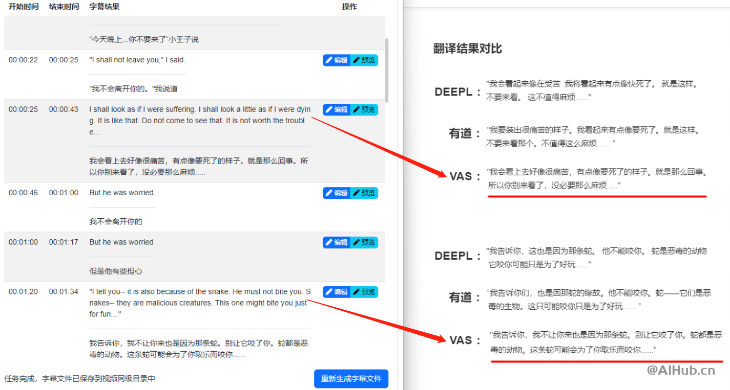 WAS：AI一键视频加字幕、字幕翻译