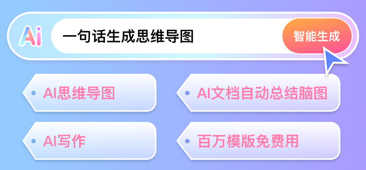 AI+思维导图,一句话就能生成完整导图?