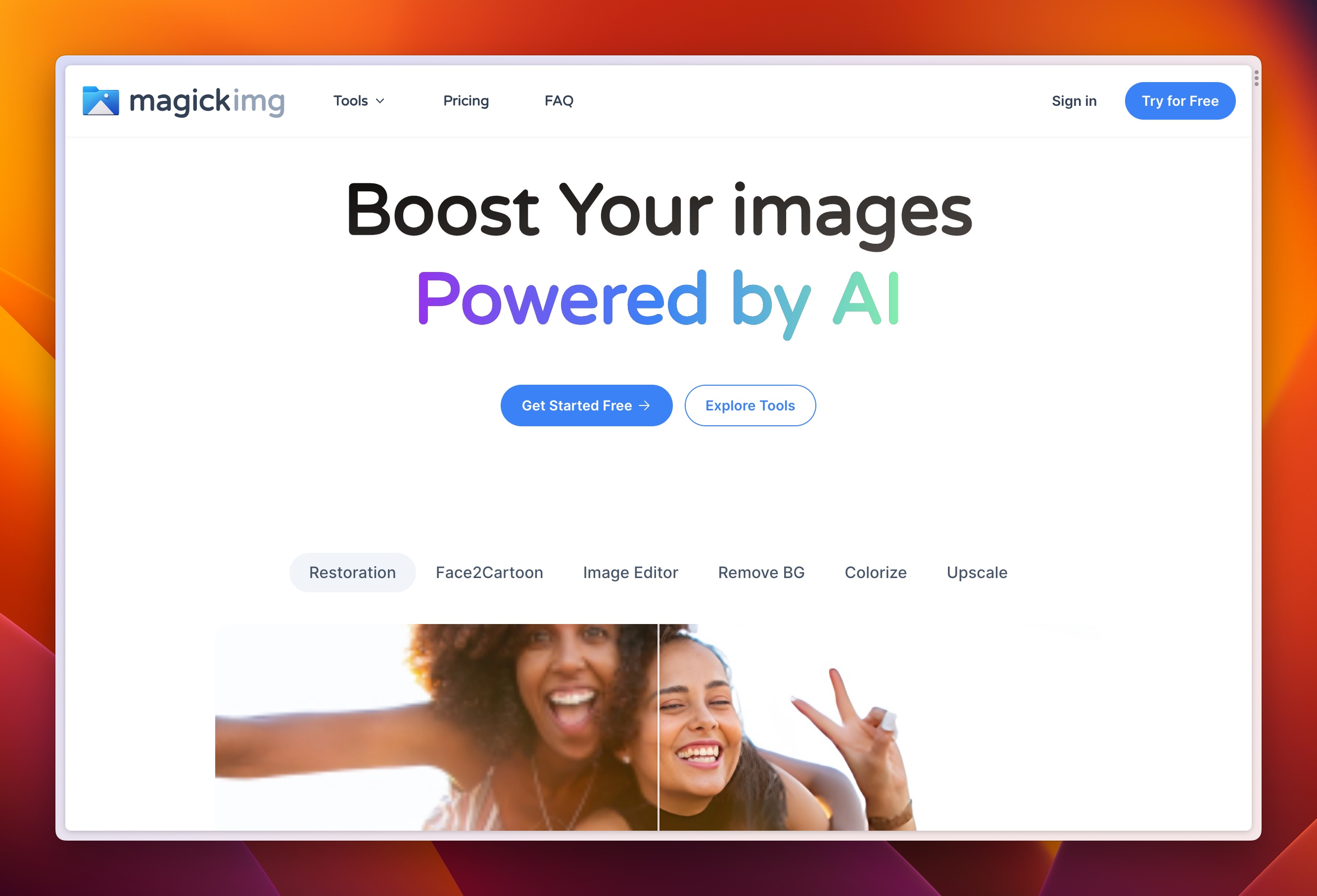 magickimg - AI 图片增强工具