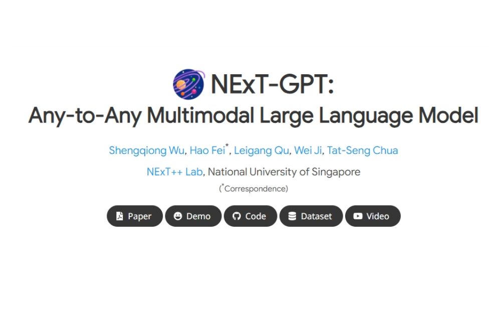 NExT-GPT：开源全能多模态AI大模型