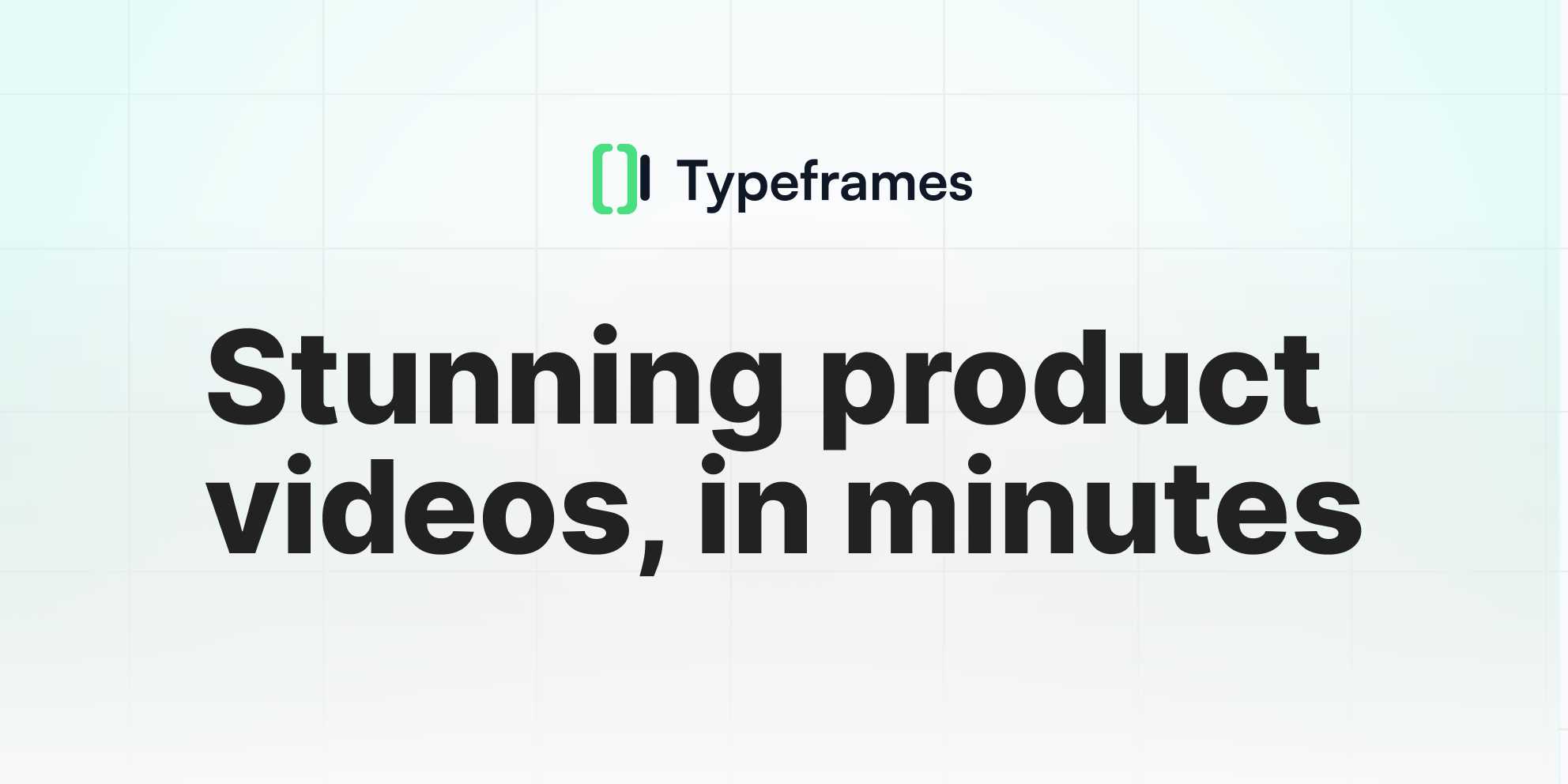 Typeframes:快速创建令人印象深刻的产品视频
