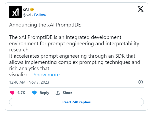 xAI推出PromptIDE:深度洞察AI模型决策过程