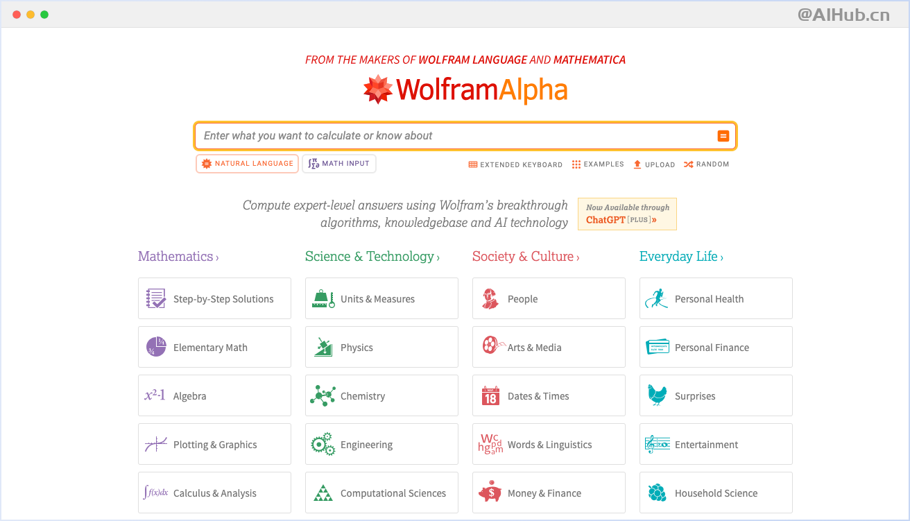WolframAlpha