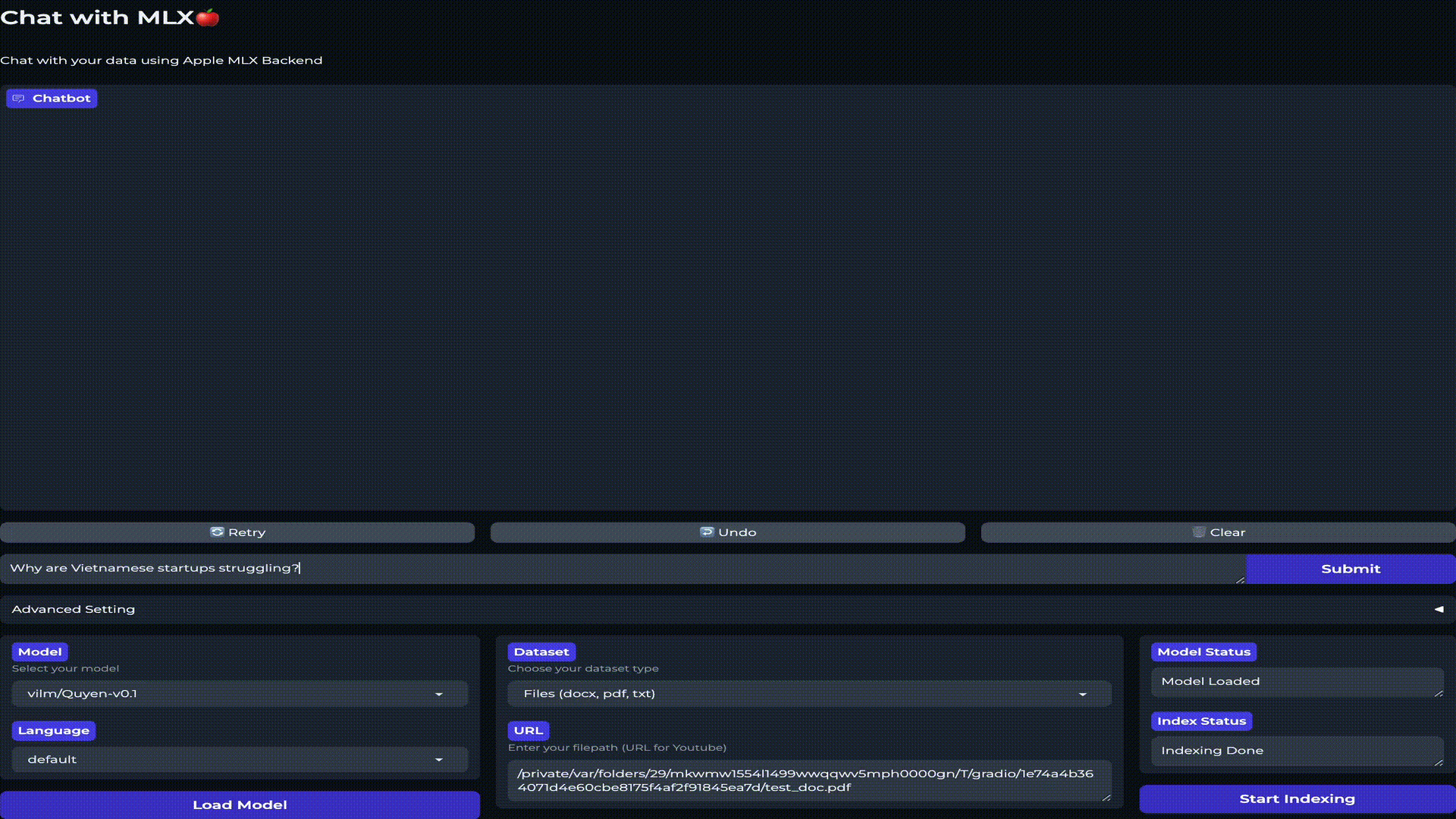 Chat with MLX