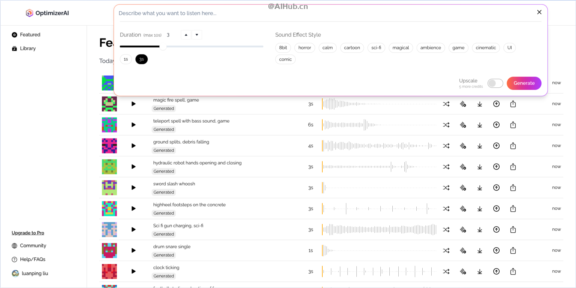 OptimizerAI的使用界面