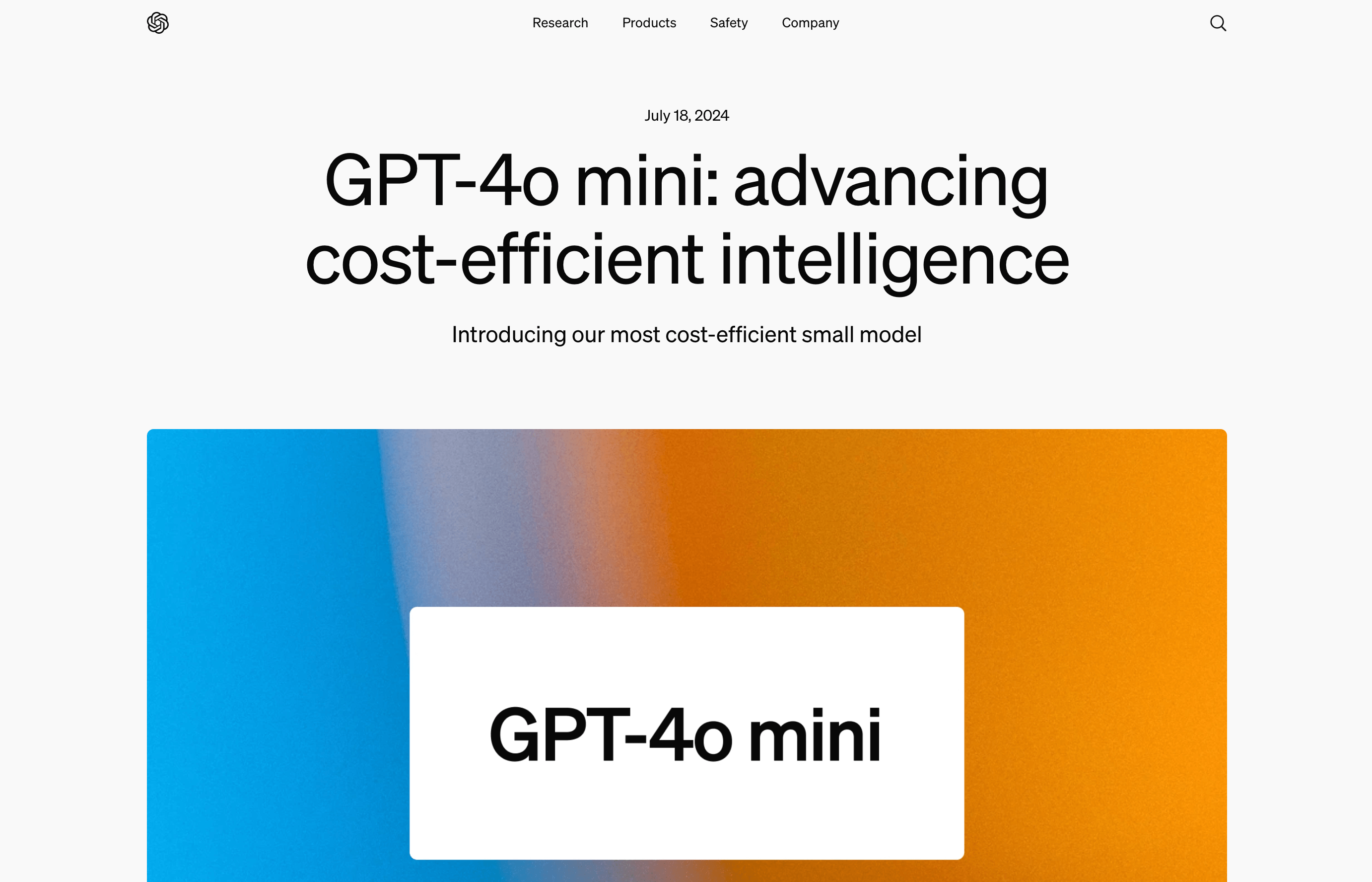 GPT-4o mini