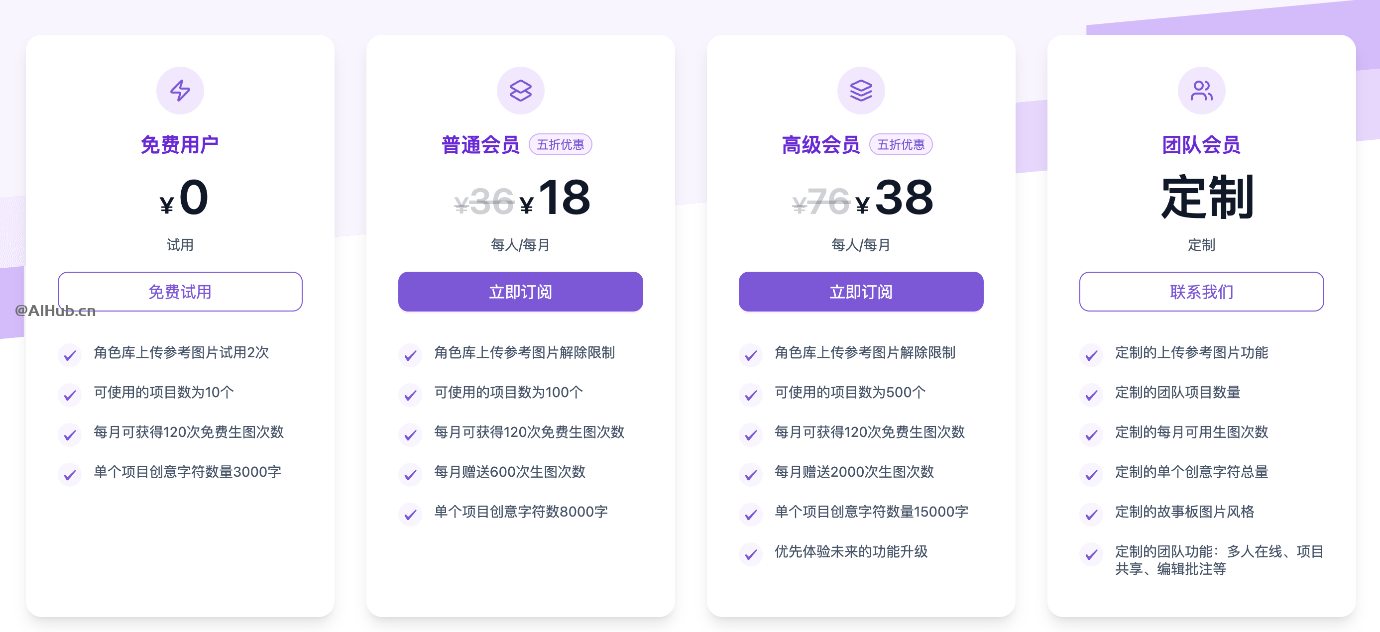 OneStory订阅方案