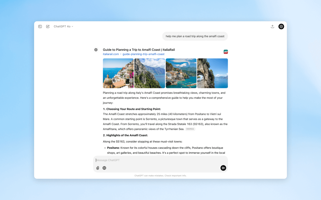 ChatGPT search