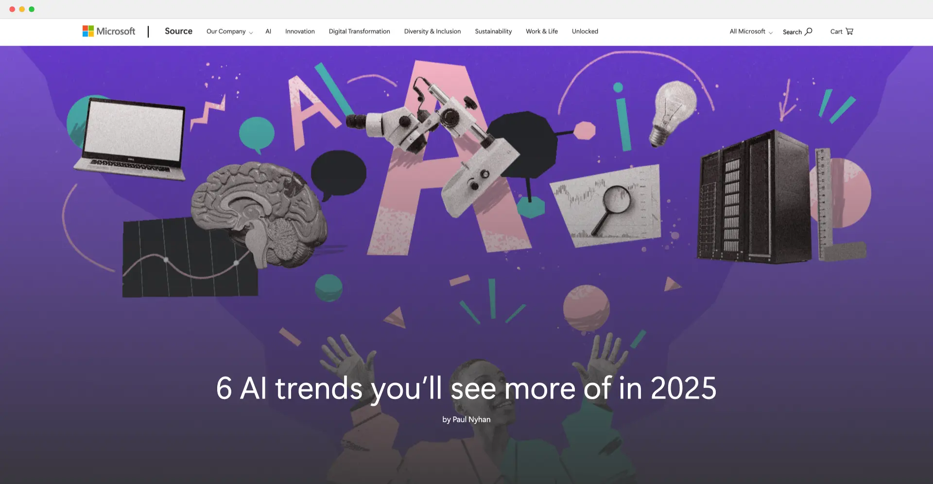 微软发布2025年AI预测：AI Agents将彻底改变工作方式