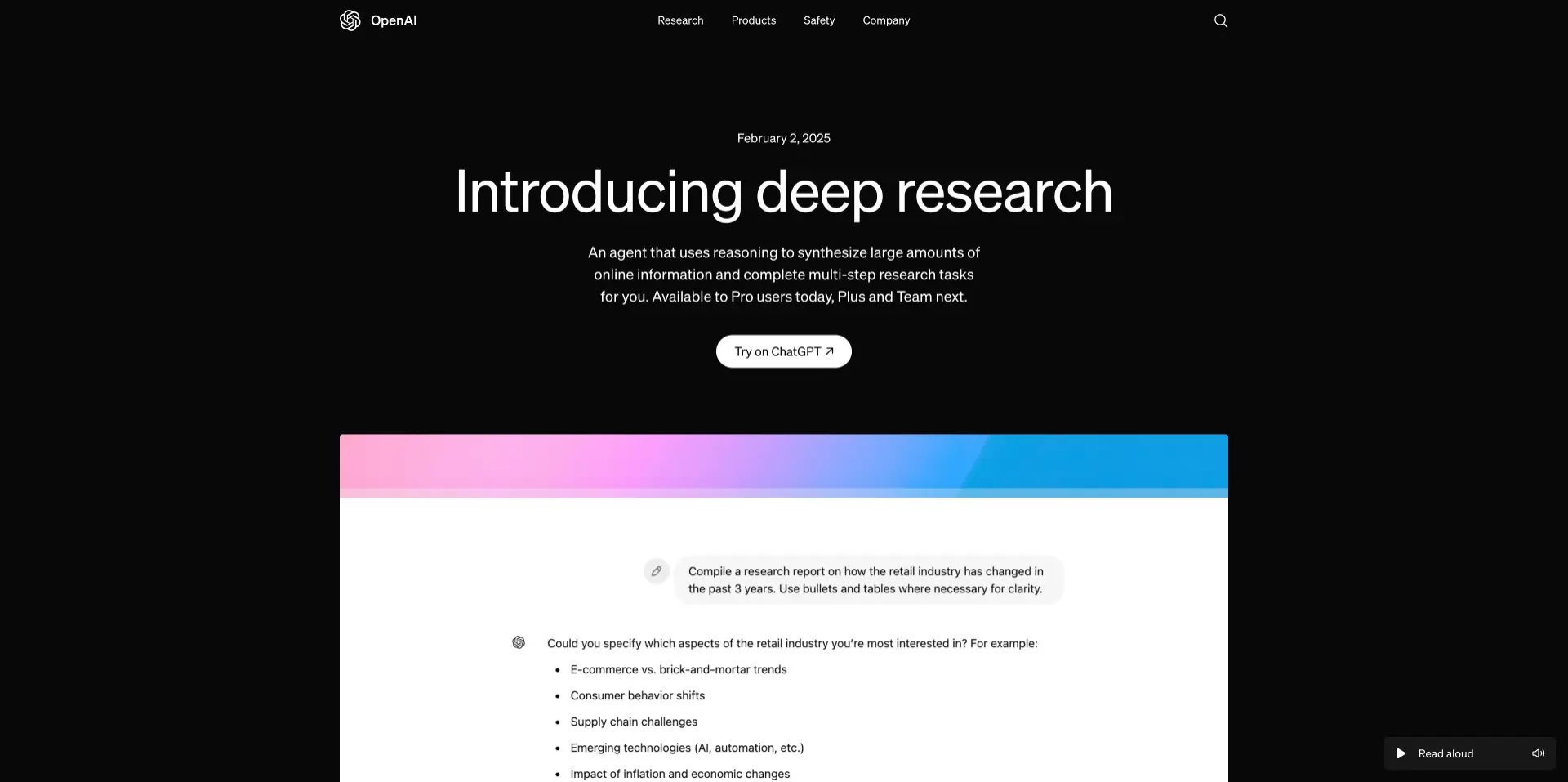 Deep Research