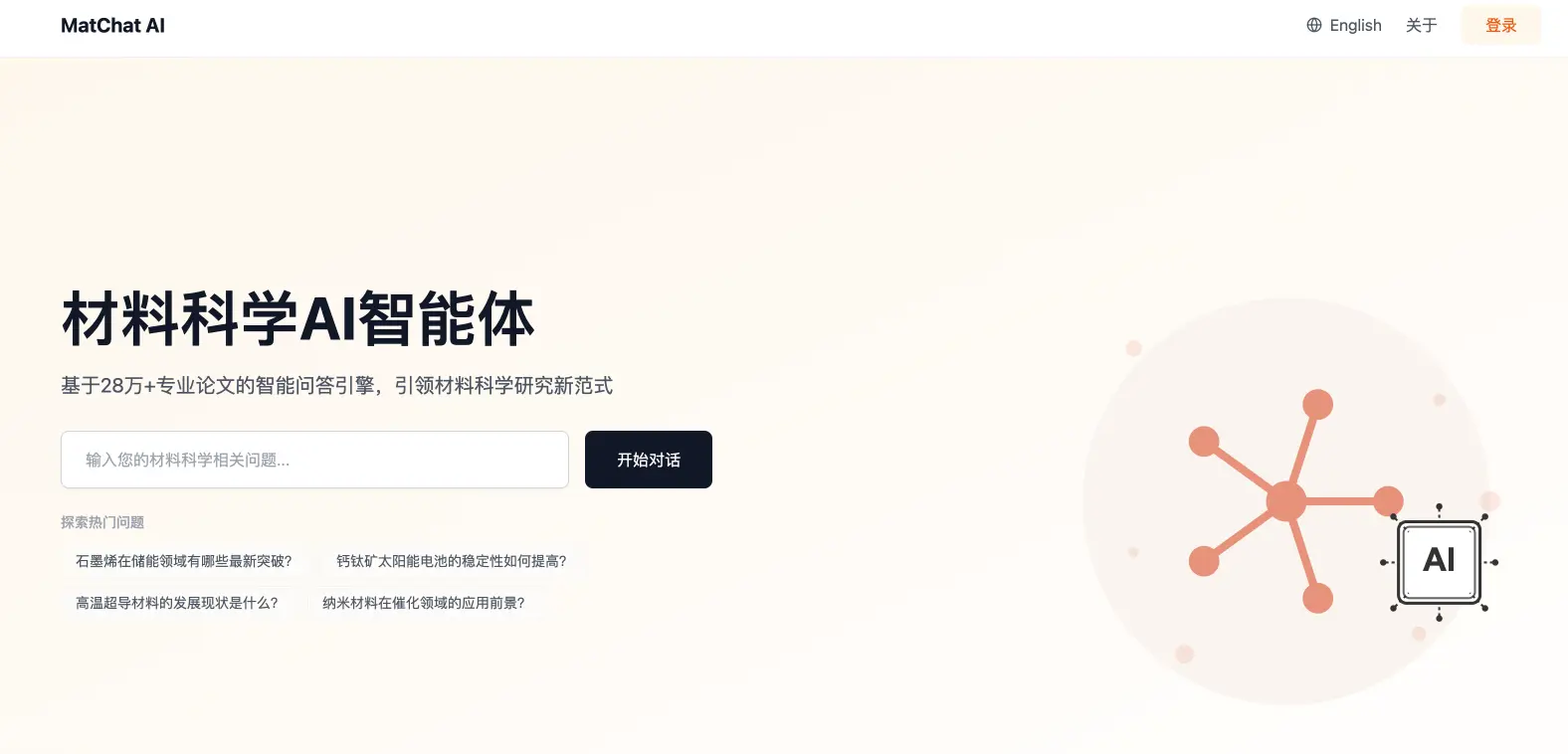 MatChat材料科学AI智能体