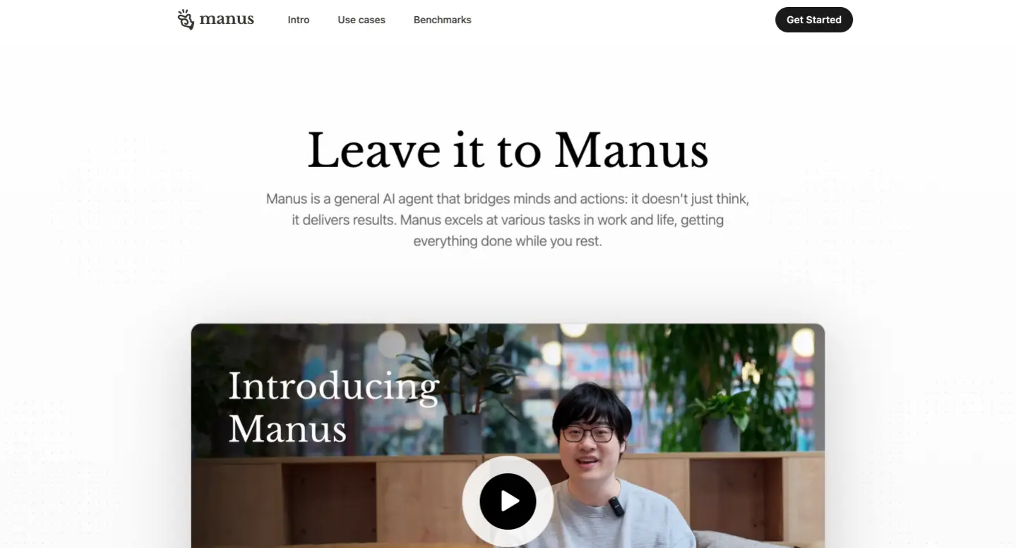 Manus官网