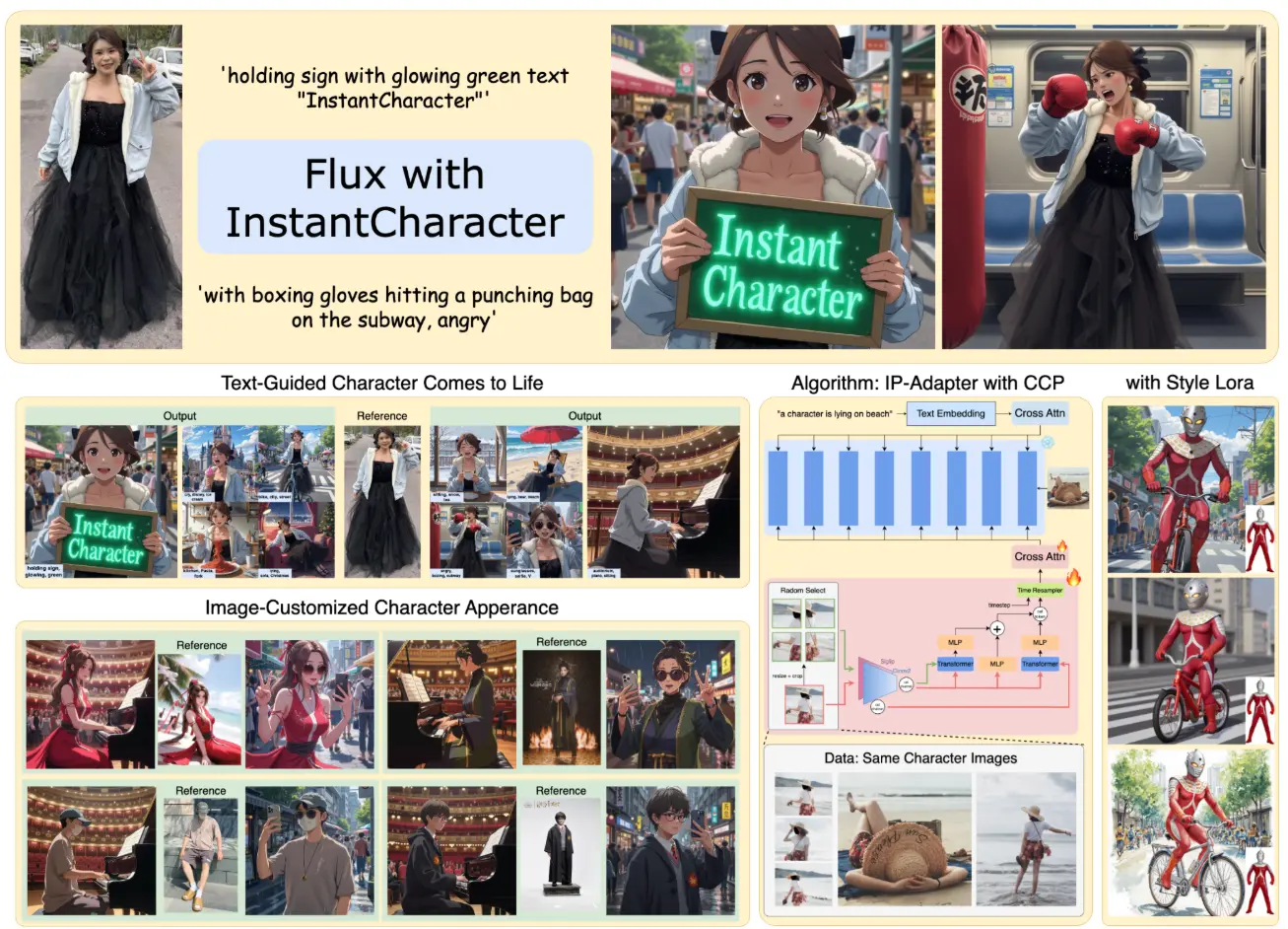 InstantCharacter：腾讯混元开源的定制化图像生成插件，支持角色一致性生成