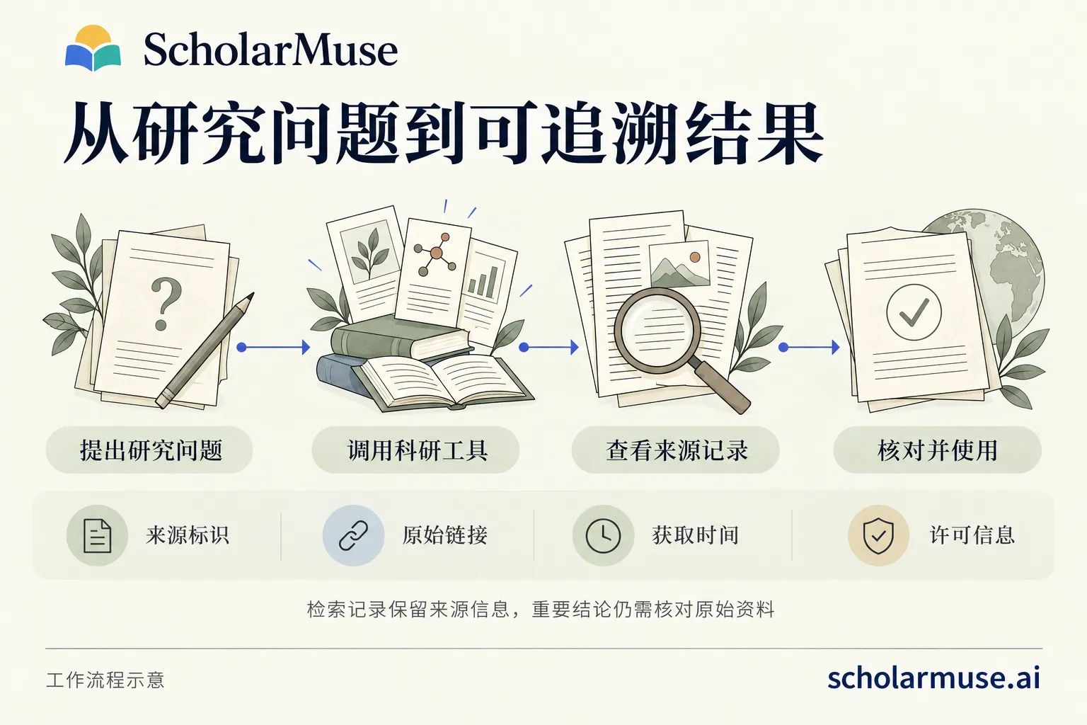 ScholarMuse - 为AI 助手连接真实学术数据的科研工具平台